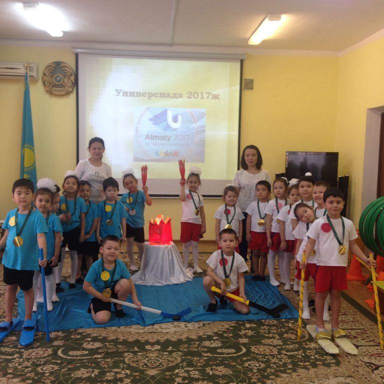 Балабақшадағы универсиада "дене шынықтырумен достасқаның,күшің күш қосқаның"